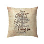 Bible Verse Pillow - Jesus Pillow - Christian, Cross Art Pillow - Gift For Christian - It’S In Christ That We Find Out Who We Are Ephesians 1:11 Pillow