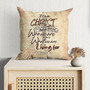 Bible Verse Pillow - Jesus Pillow - Christian, Cross Art Pillow - Gift For Christian - It’S In Christ That We Find Out Who We Are Ephesians 1:11 Pillow