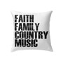 Bible Verse Pillow - Jesus Pillow - Gift For Christian- Faith Family Country Music Christian Pillow
