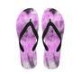 Black And Purple Tie Dye Men's Flip Flops