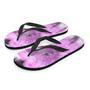 Black And Purple Tie Dye Men's Flip Flops