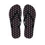 Black And White Tiniy Polka Dot Men's Flip Flops