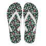 Black Cactus Pattern Print Men & Women Flip Flops