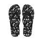 Black Cartoon Skull Men's Flip Flops