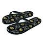 Black Cat Gothic Witch Men's Flip Flops