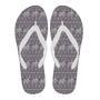 Black Elephant Aztec Pattern Print Men & Women Flip Flops