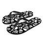 Black Skull Men's Flip Flops