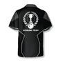 Black Sports Style Trophy Emblem Custom Bowling Hawaiian Shirt, Uniform Shirt for Team Bowling