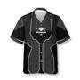 Black Sports Style Trophy Emblem Custom Bowling Hawaiian Shirt, Uniform Shirt for Team Bowling