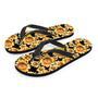 Black Sunflower Men's Flip Flops