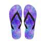 Blue And Pink Galaxy Space Men's Flip Flops