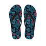 Blue And Red Floral Sugar Skull Men's Flip Flops