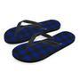 Blue Buffalo Plaid Men's Flip Flops