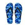 Blue Camo Print Men's Flip Flops