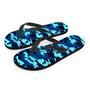 Blue Camoflage Print Men's Flip Flops