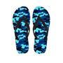 Blue Camoflage Print Men's Flip Flops