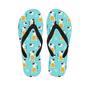 Blue Cat Print Men's Flip Flops