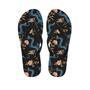 Blue Chinese Dragon Floral Men's Flip Flops