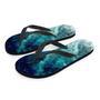 Blue Galaxy Space Men's Flip Flops