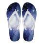 Blue Galaxy Space Stardust Print Men & Women Flip Flops