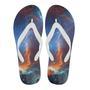 Blue Geomagnetic Storm Galaxy Space Print Men & Women Flip Flops