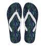 Blue Green Egg Skin Dragon Pattern Print Men & Women Flip Flops