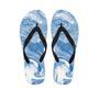 Blue Liquid Marble Men's Flip Flops