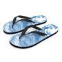 Blue Liquid Marble Men's Flip Flops