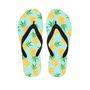 Blue Pineapple Print Men's Flip Flops