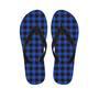 Blue Plaid Men's Flip Flops