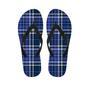 Blue Plaid Tartan Men's Flip Flops