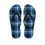 Blue Plaid Tartan Scottish Men's Flip Flops