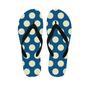 Blue Polka Dot Men's Flip Flops