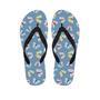 Blue Polka Dots Butterfly Print Men's Flip Flops