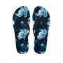 Blue Rose Floral Men's Flip Flops