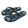 Blue Snakeskin Men's Flip Flops