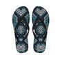 Blue Snakeskin Men's Flip Flops