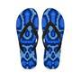 Blue Snakeskin Print Men's Flip Flops