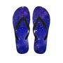 Blue Stardust Space Galaxy Men's Flip Flops