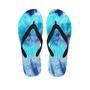 Blue Tie Dye Men's Flip Flops