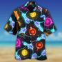 Bowling Hawaiian Shirt, Bowling Painting Hawaiian Shirt, Galaxy Bowling Ball And Pins Aloha Shirt For Men Perfect Gift For Bowling Lovers, Bowlers