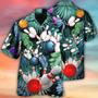 Bowling Hawaiian Shirt, Tropical Leaves Hawaiian Shirt, Bowling I'm So Happy Aloha Shirt For Men Perfect Gift For Bowling Lovers, Bowlers