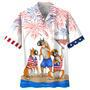 Boxer Full Printed Hawaiian Shirts For Men And Woman, Independence Day Is Coming, Happy Of July Aloha Beach Shirt