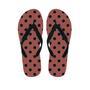 Brown And Black Polka Dot Men's Flip Flops