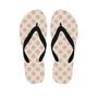 Brown And Cream Polka Dot Men's Flip Flops