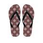 Brown And Tan Polka Dot Men's Flip Flops