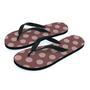 Brown And Tan Polka Dot Men's Flip Flops