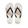 Brown Beige Marble Men's Flip Flops