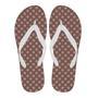 Brown Chocolate Polka Dot Pattern Print Men & Women Flip Flops