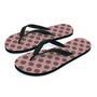 Brown Polka Dot Men's Flip Flops